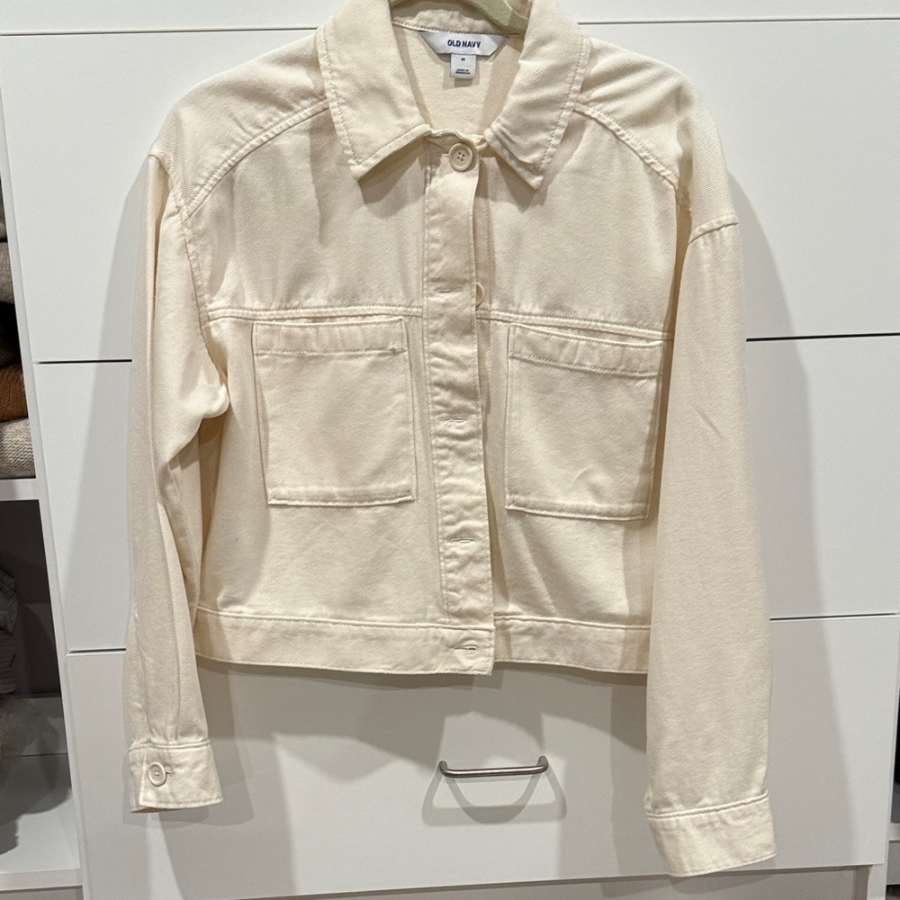 Old Navy Women's Off-White Jacket. Never worn, no tags. Size med